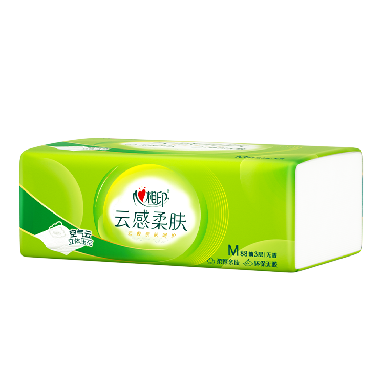 DT15110 Hearttex Three layer Plastic Wrapped Facial Tissue