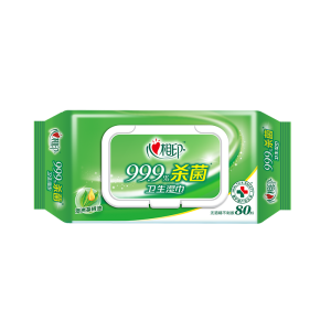 XCA080 Hearttex Hygiene Series 80 Sheets Wet Wipes-1 Pack