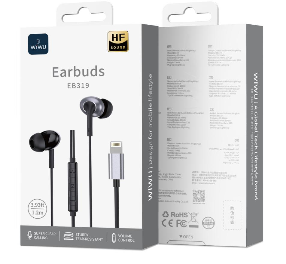 Lightning Stereo Wired Earbuds EB319 1 Lightning Stereo Wired Earbuds EB319