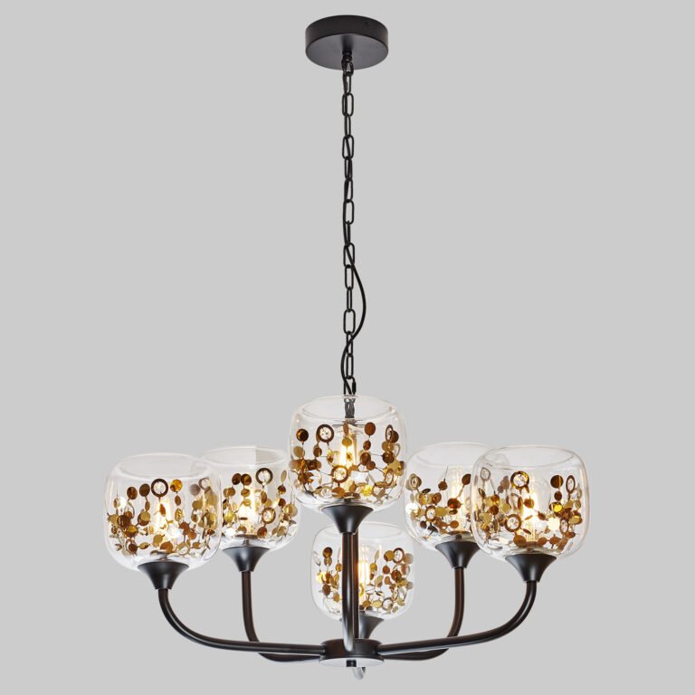 X9519C/6 Modern 6-Light Chandelier  for Dining/Living Areas