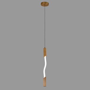 X0631B/1 Wooden 1 Light Pendant Light