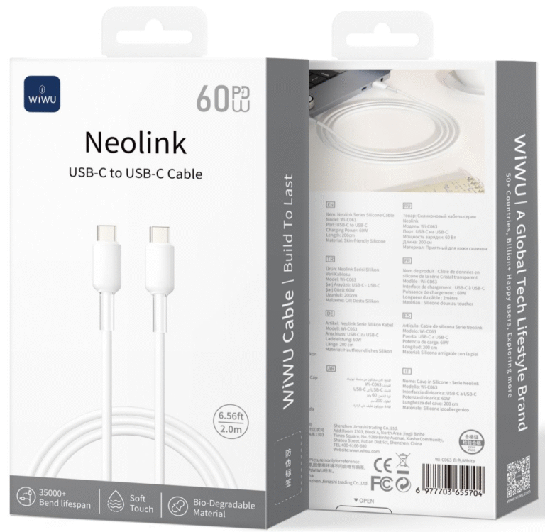 60W Neolink Series Silicone Cable Wi-C063 C-C