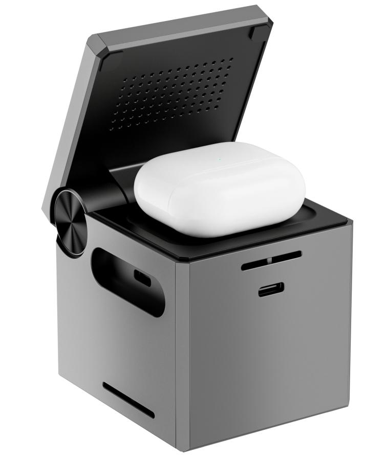 Small Square 3 in 1 Wireless Charger Model: Wi-W030 3 Small Square 3 in 1 Wireless Charger Model: Wi-W030 - Image 3