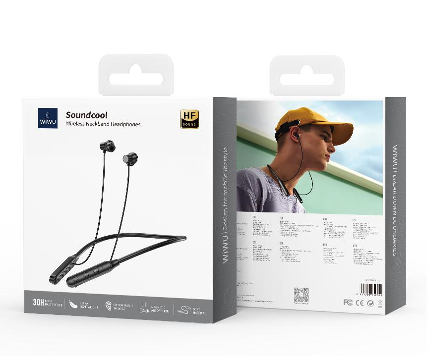 Soundcool Wireless Neckband Headphones GB01 1 Soundcool Wireless Neckband Headphones GB01