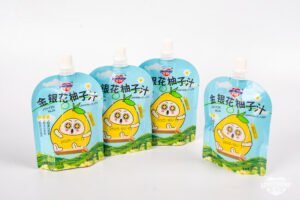 金银花柚子汁白底图 1